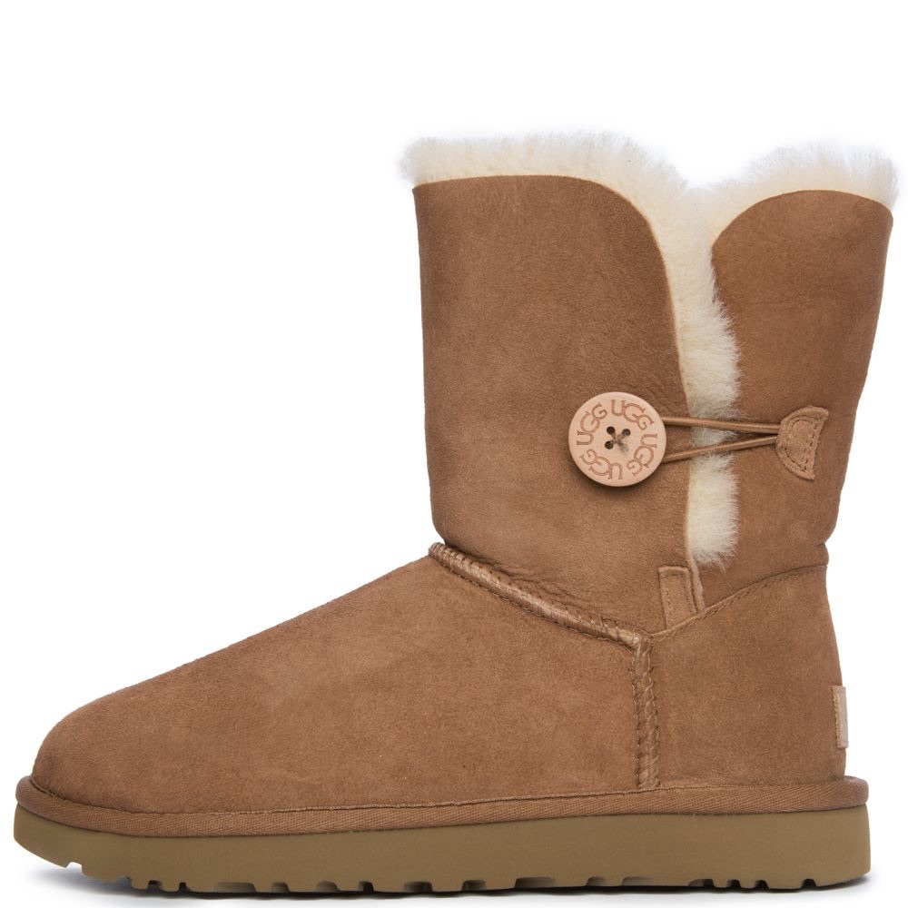 UGG Bailey Button Short Chestnut